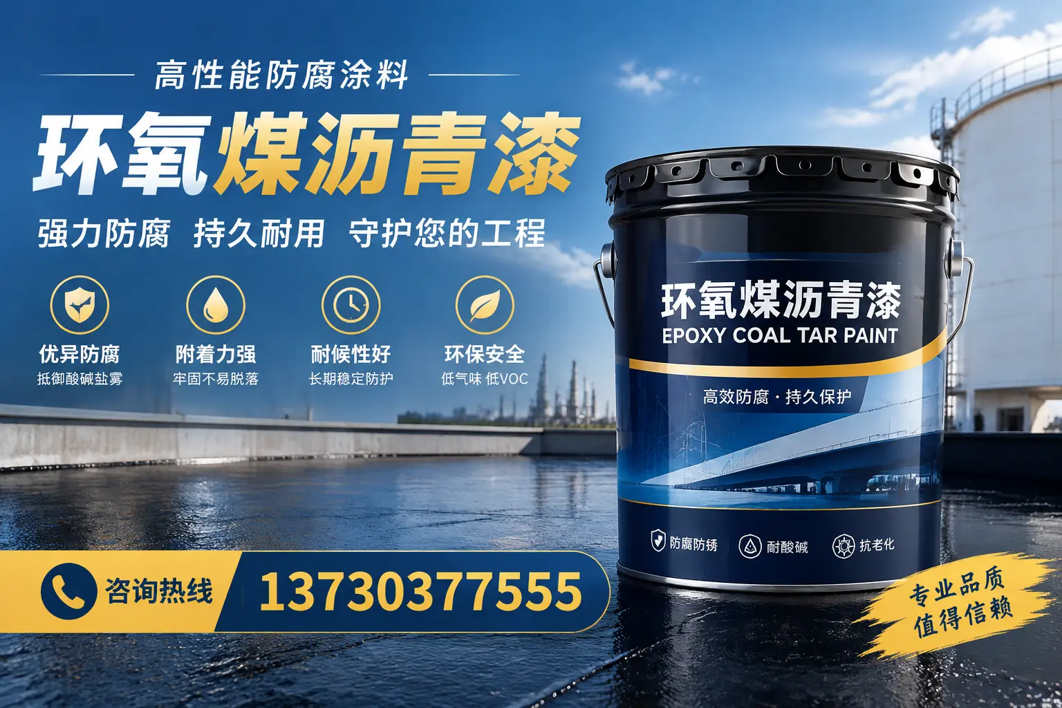 环氧煤沥青漆的耐久性分析，适合松江的使用场景